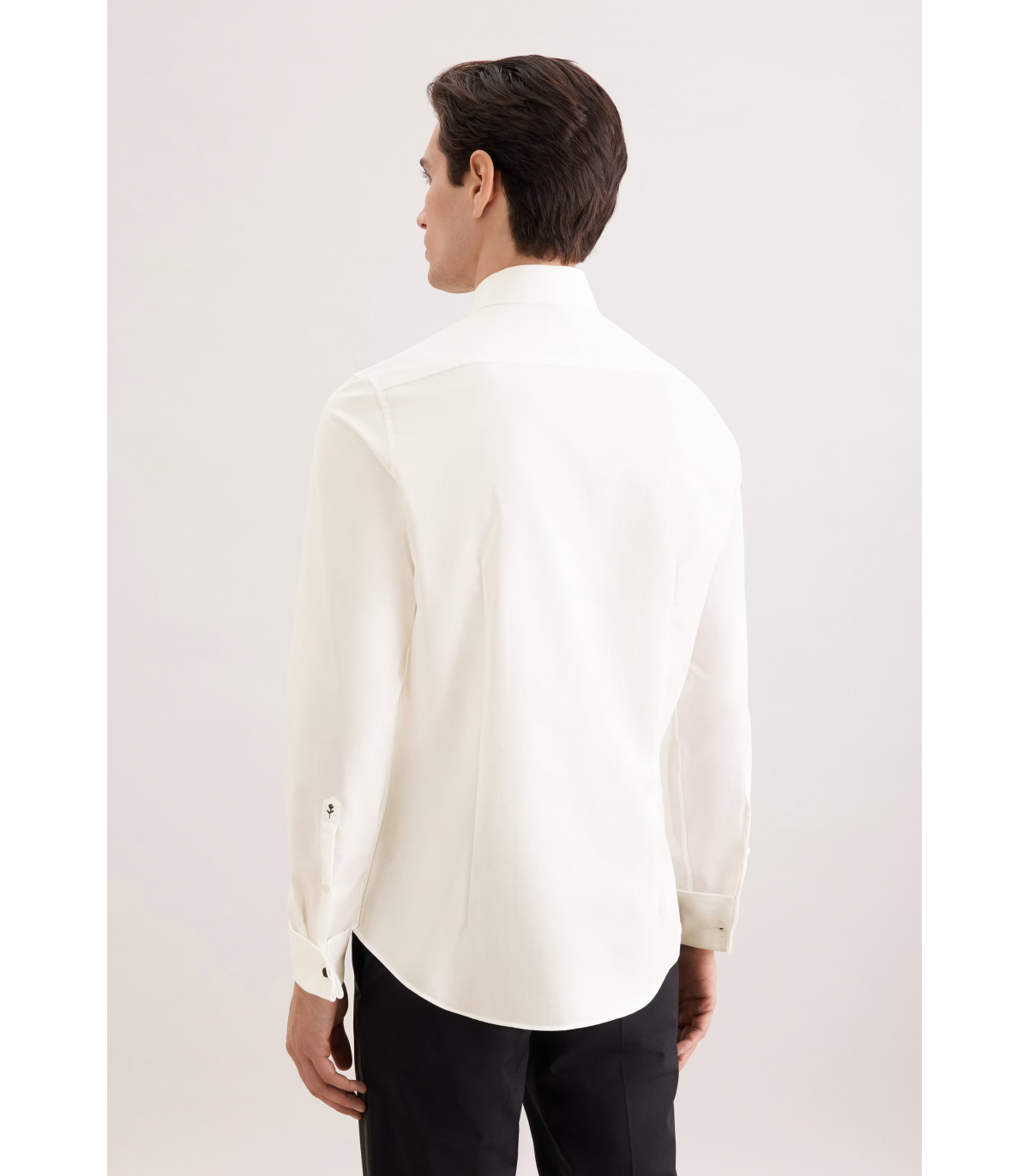 Chemise ml uni seidensticker 21ecru