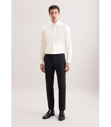 Chemise ml uni seidensticker 21ecru