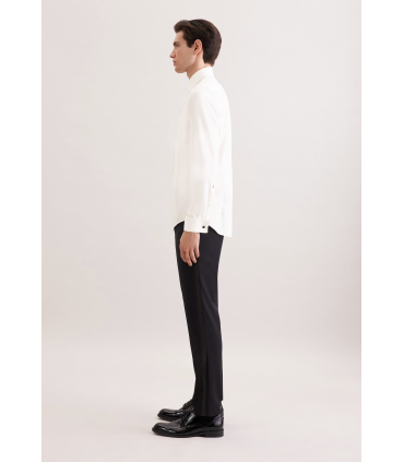 Chemise ml uni seidensticker 21ecru