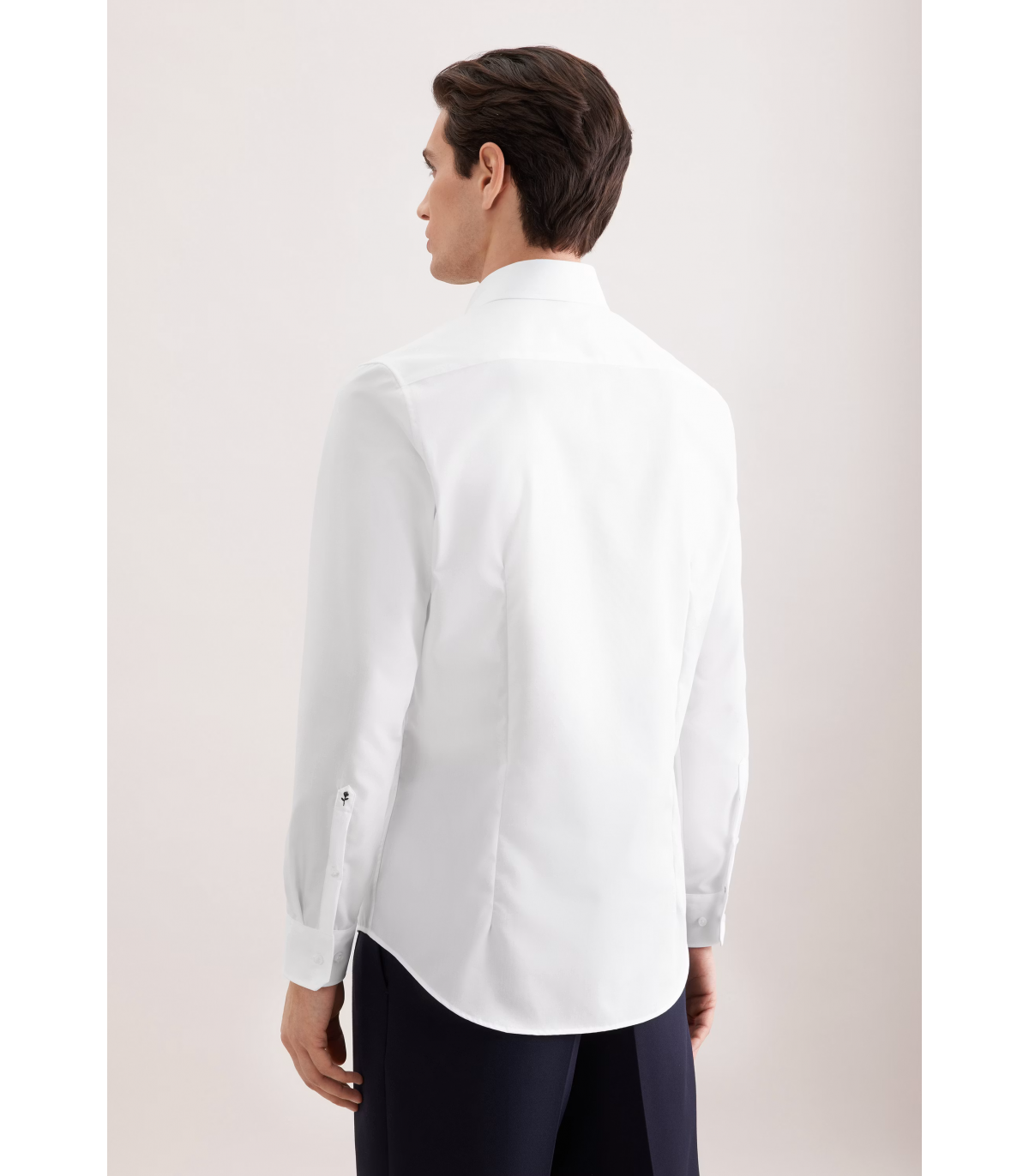 Chemise ml uni seidensticker 01blanc