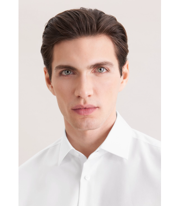 Chemise ml uni seidensticker 01blanc