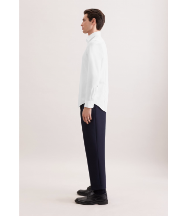 Chemise ml uni seidensticker 01blanc