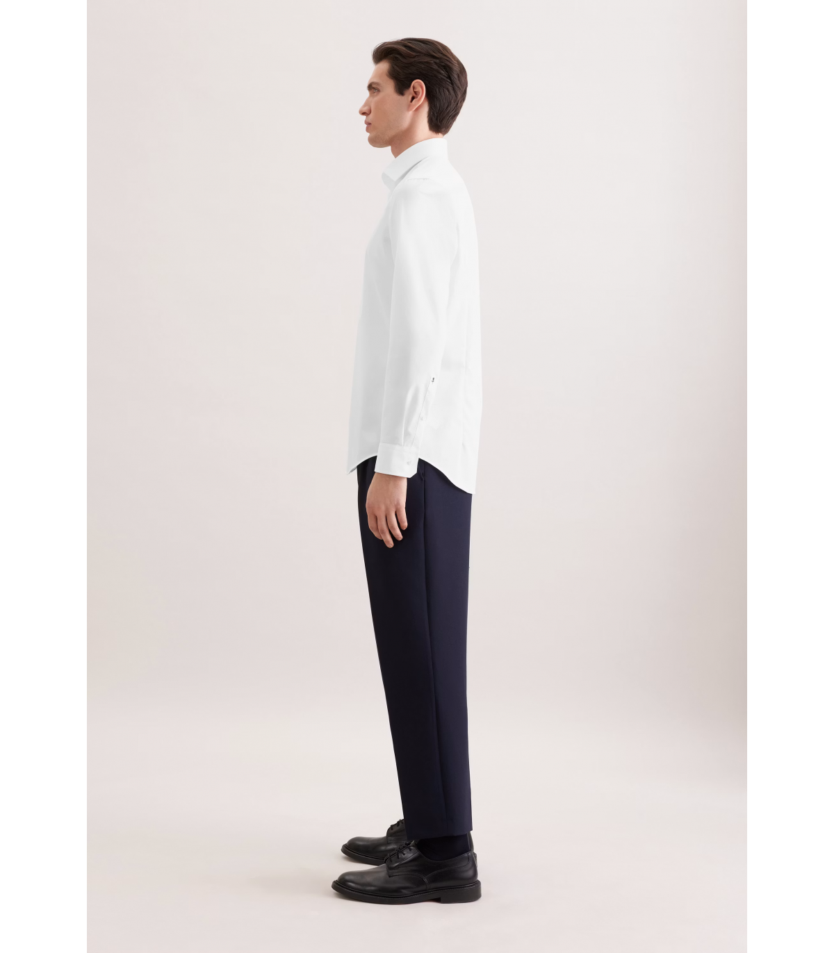 Chemise ml uni seidensticker 01blanc