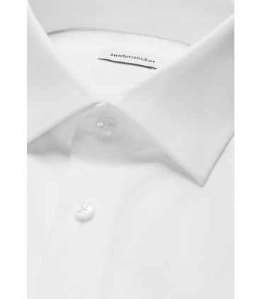 Chemise ml uni seidensticker 01blanc