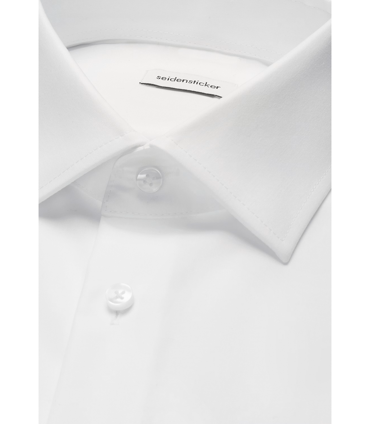 Chemise ml uni seidensticker 01blanc