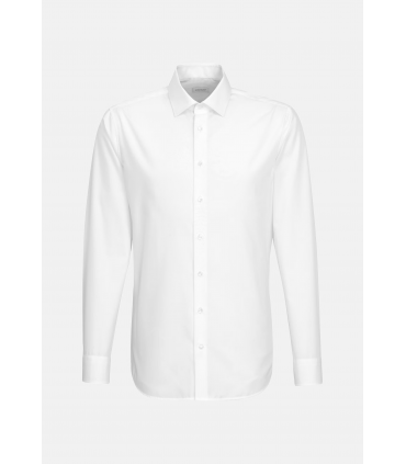 Chemise ml uni seidensticker 01blanc