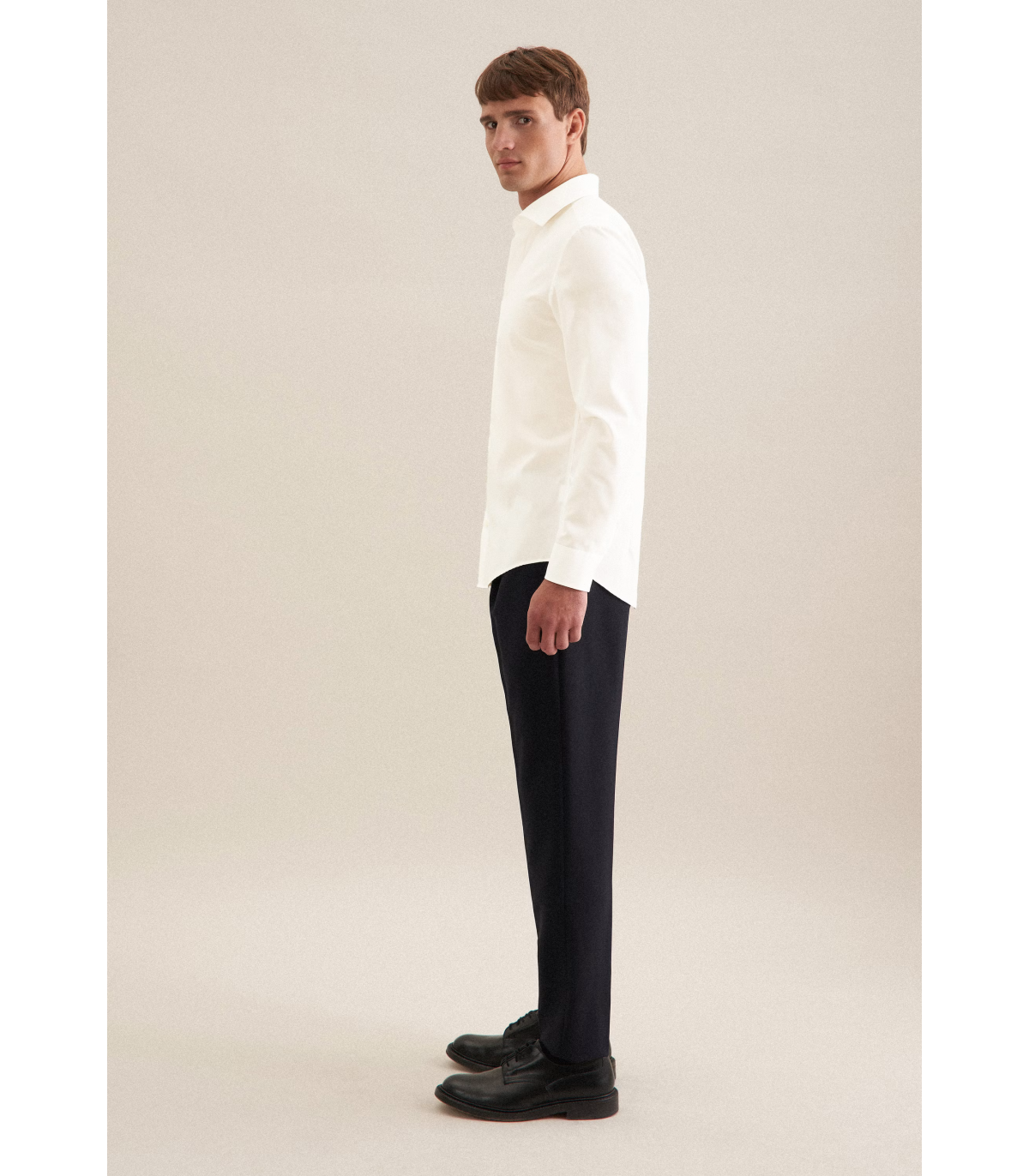 Chemise ml uni seidensticker 21ecru