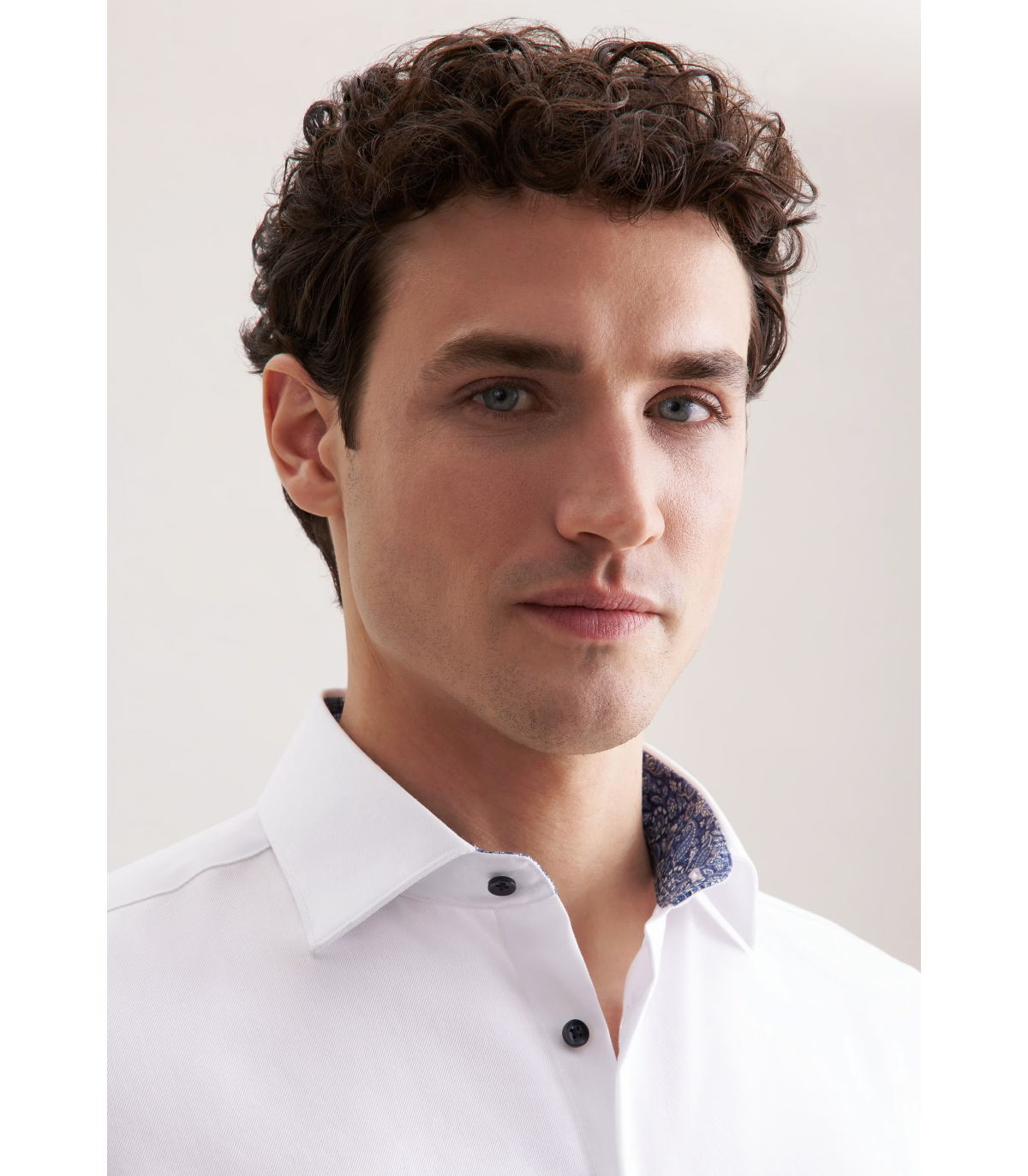 Chemise ml uni seidensticker 01blanc
