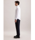 Chemise ml uni seidensticker 01blanc