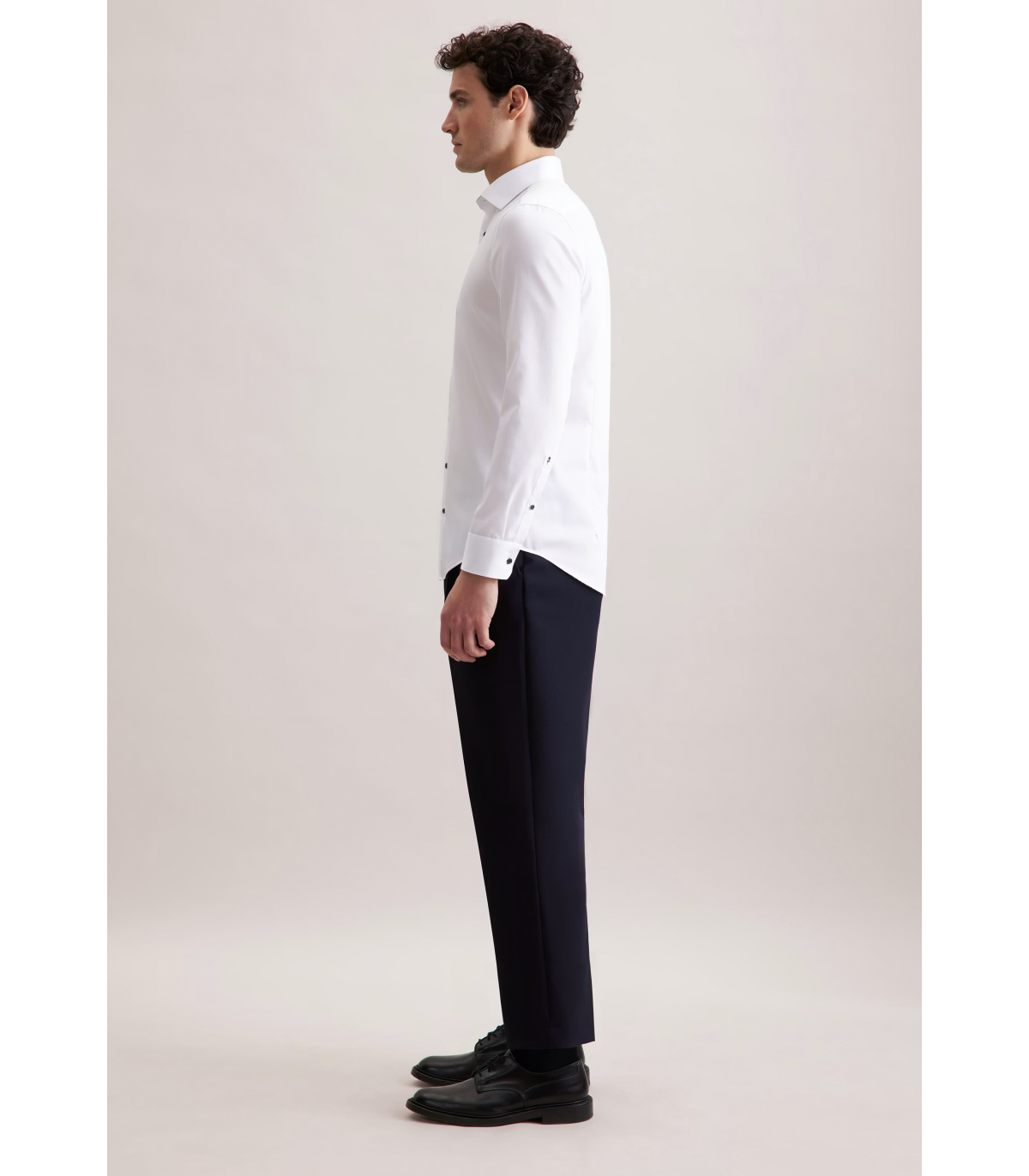Chemise ml uni seidensticker 01blanc
