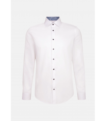Chemise ml uni seidensticker 01blanc