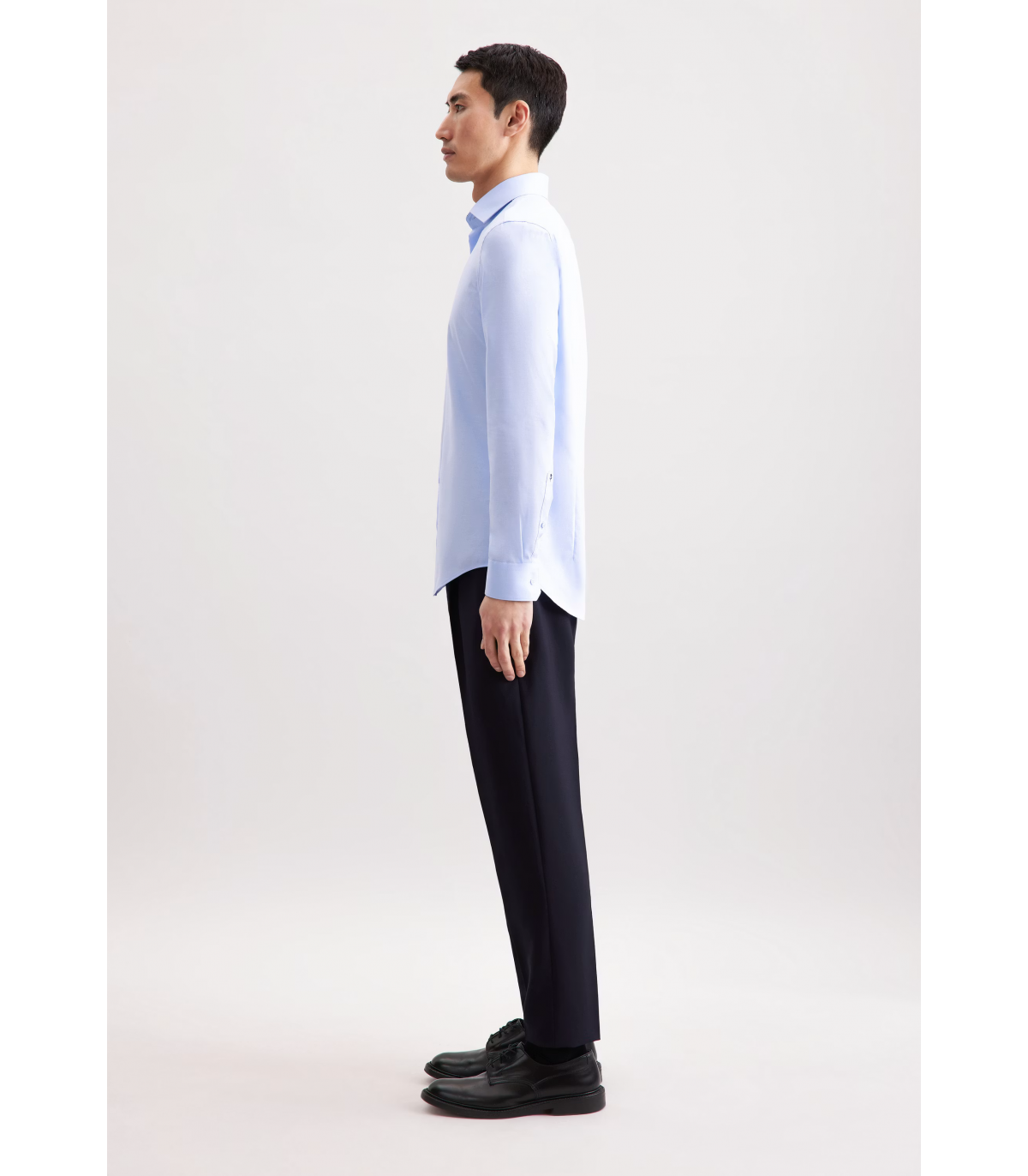 Chemise ml uni seidensticker 11bleu