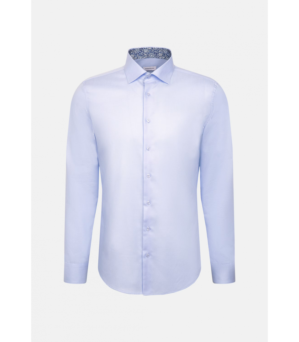 Chemise ml uni seidensticker 11bleu
