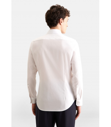Chemise ml uni seidensticker 01blanc