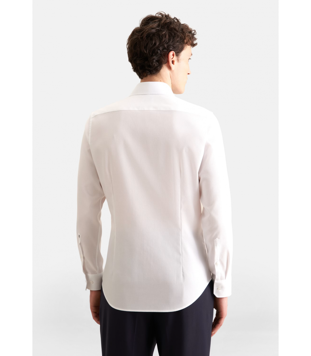 Chemise ml uni seidensticker 01blanc