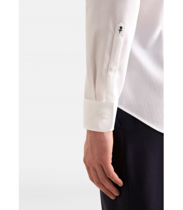Chemise ml uni seidensticker 01blanc
