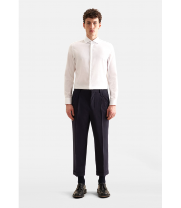 Chemise ml uni seidensticker 01blanc
