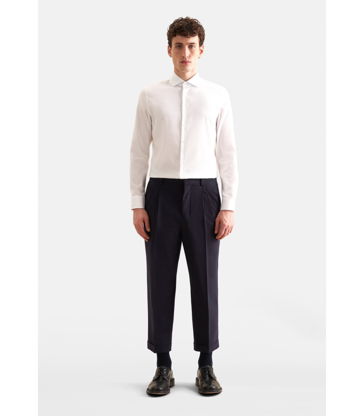 Chemise ml uni seidensticker 01blanc