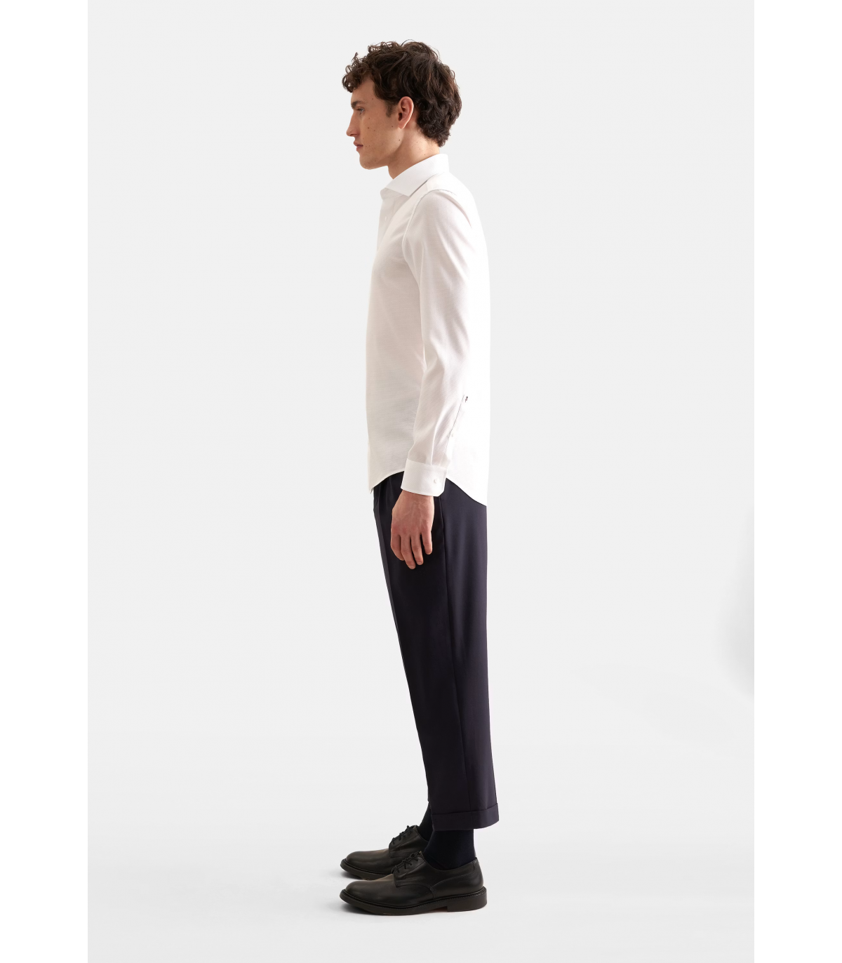 Chemise ml uni seidensticker 01blanc