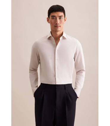 Chemise ml uni seidensticker 06sand