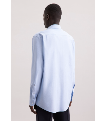 Chemise ml uni seidensticker 13blue