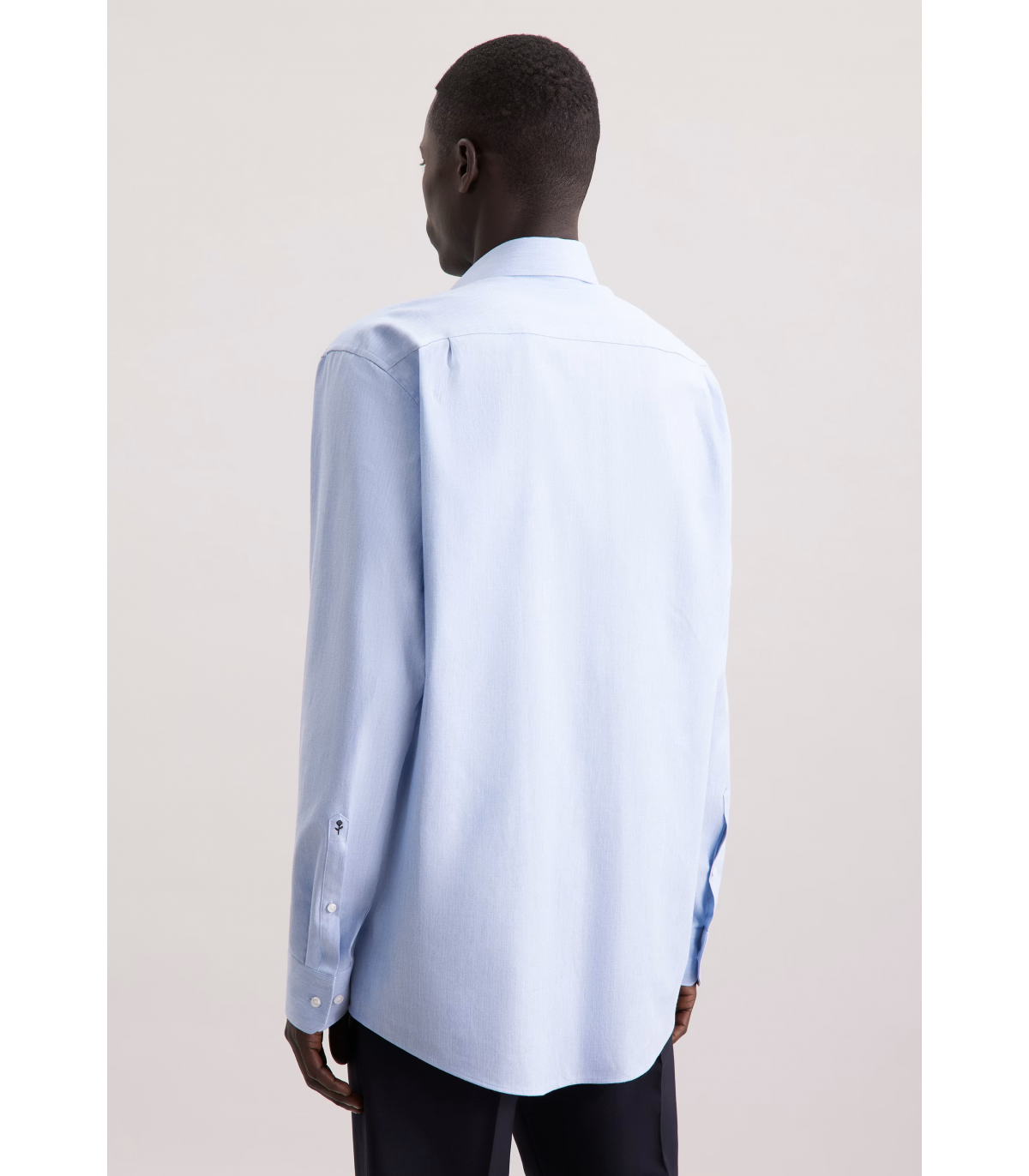 Chemise ml uni seidensticker 13blue