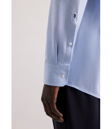 Chemise ml uni seidensticker 13blue
