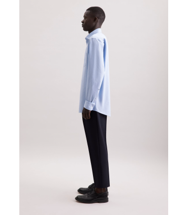 Chemise ml uni seidensticker 13blue