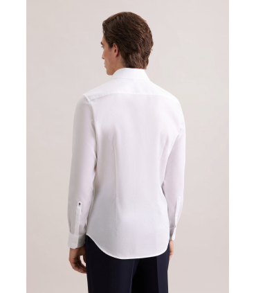 Chemise ml uni seidensticker 01white