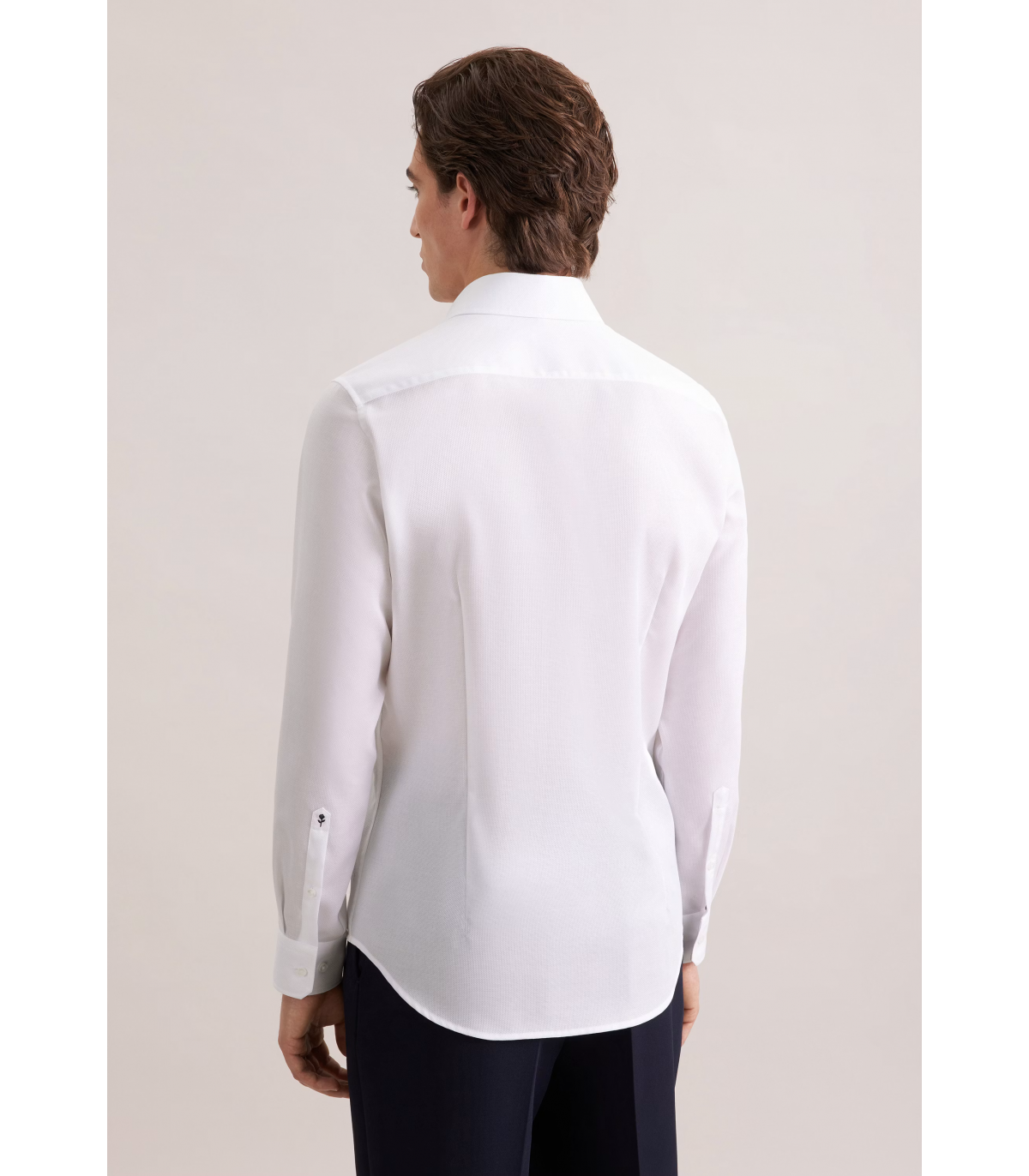 Chemise ml uni seidensticker 01white