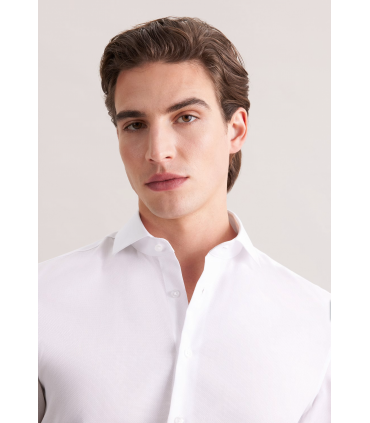 Chemise ml uni seidensticker 01white