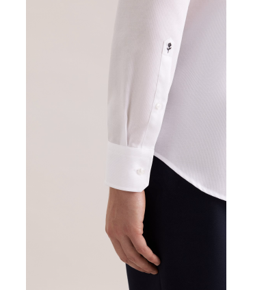 Chemise ml uni seidensticker 01white