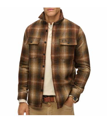 Chemise ml superdry b9cbrown