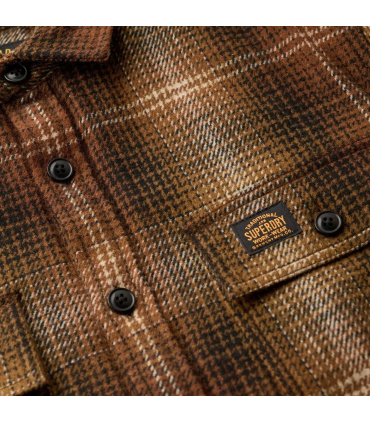 Chemise ml superdry b9cbrown