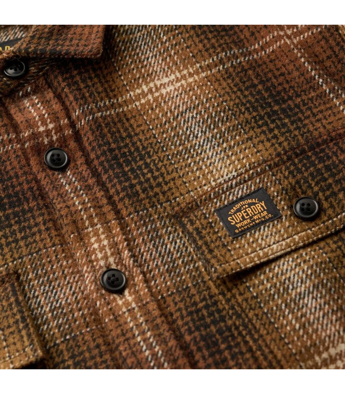 Chemise ml superdry b9cbrown