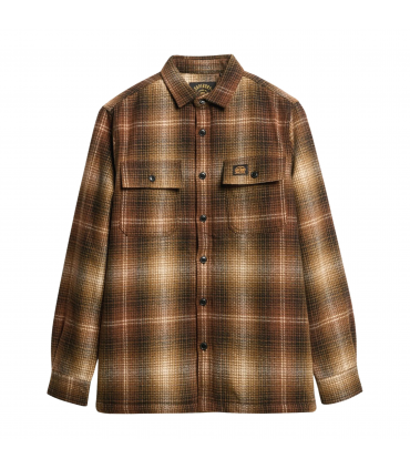 Chemise ml superdry b9cbrown