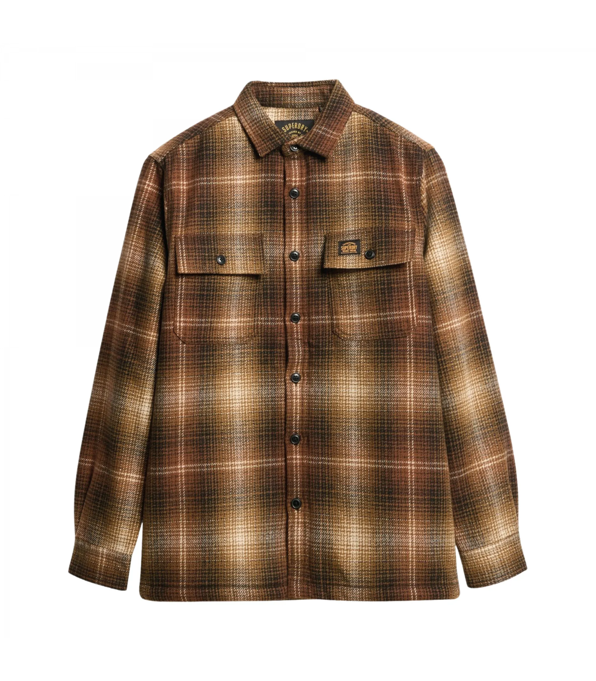 Chemise ml superdry b9cbrown