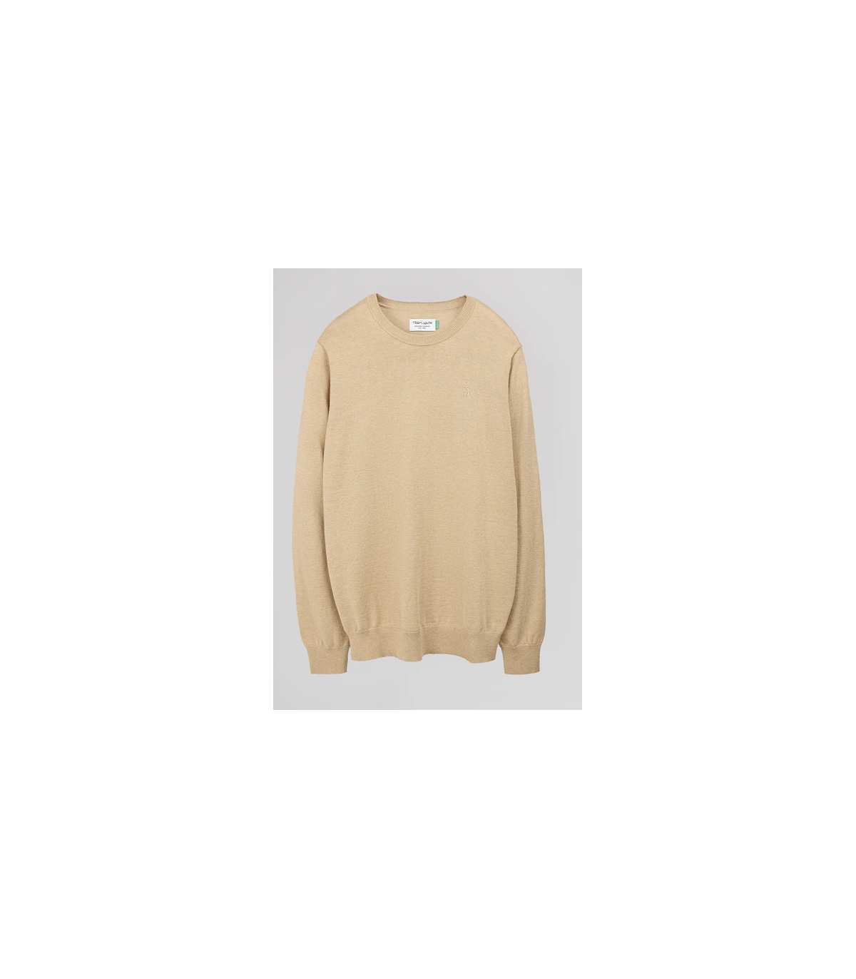 Pull col rond teddy smith 268abeige