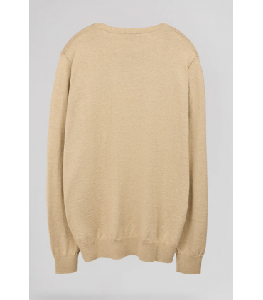 Pull col rond teddy smith 268abeige