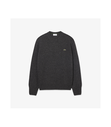 Pull col rond lacoste 050-bitume