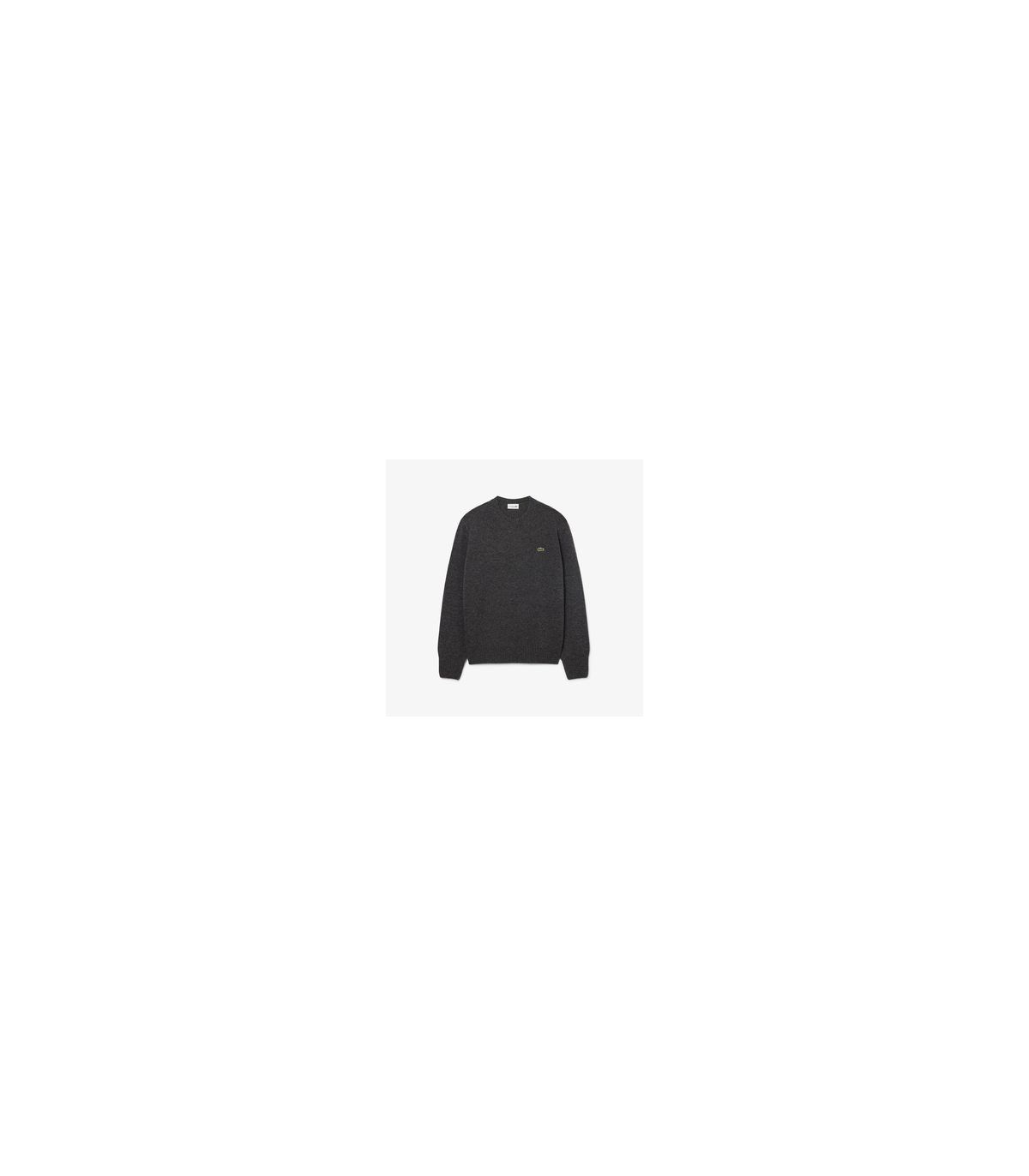 Pull col rond lacoste 050-bitume