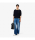 Pull col rond lacoste 166-marine