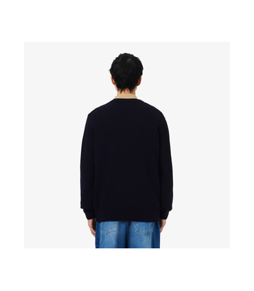 Pull col rond lacoste 166-marine