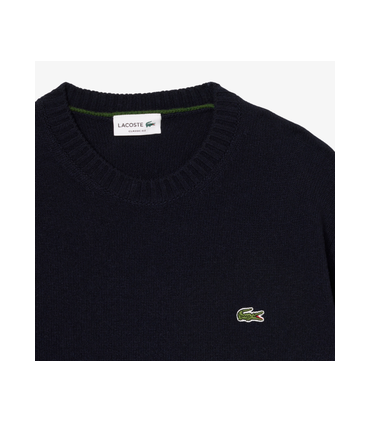 Pull col rond lacoste 166-marine