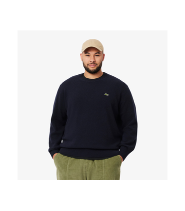 Pull col rond lacoste 166-marine