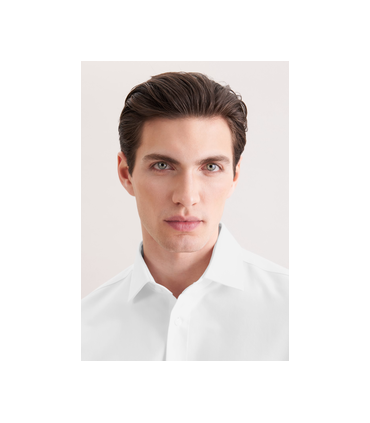 Chemise ml uni seidensticker 01blanc