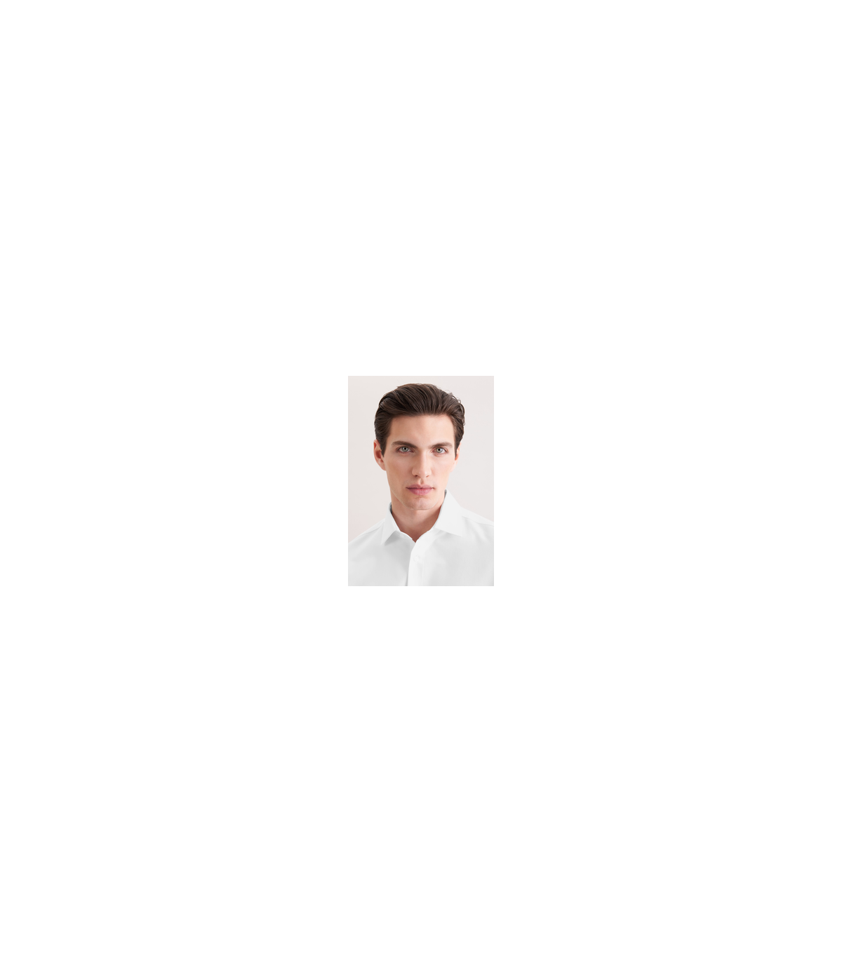 Chemise ml uni seidensticker 01blanc