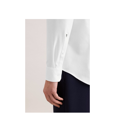 Chemise ml uni seidensticker 01blanc