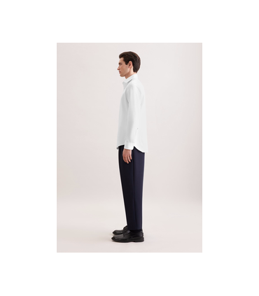 Chemise ml uni seidensticker 01blanc