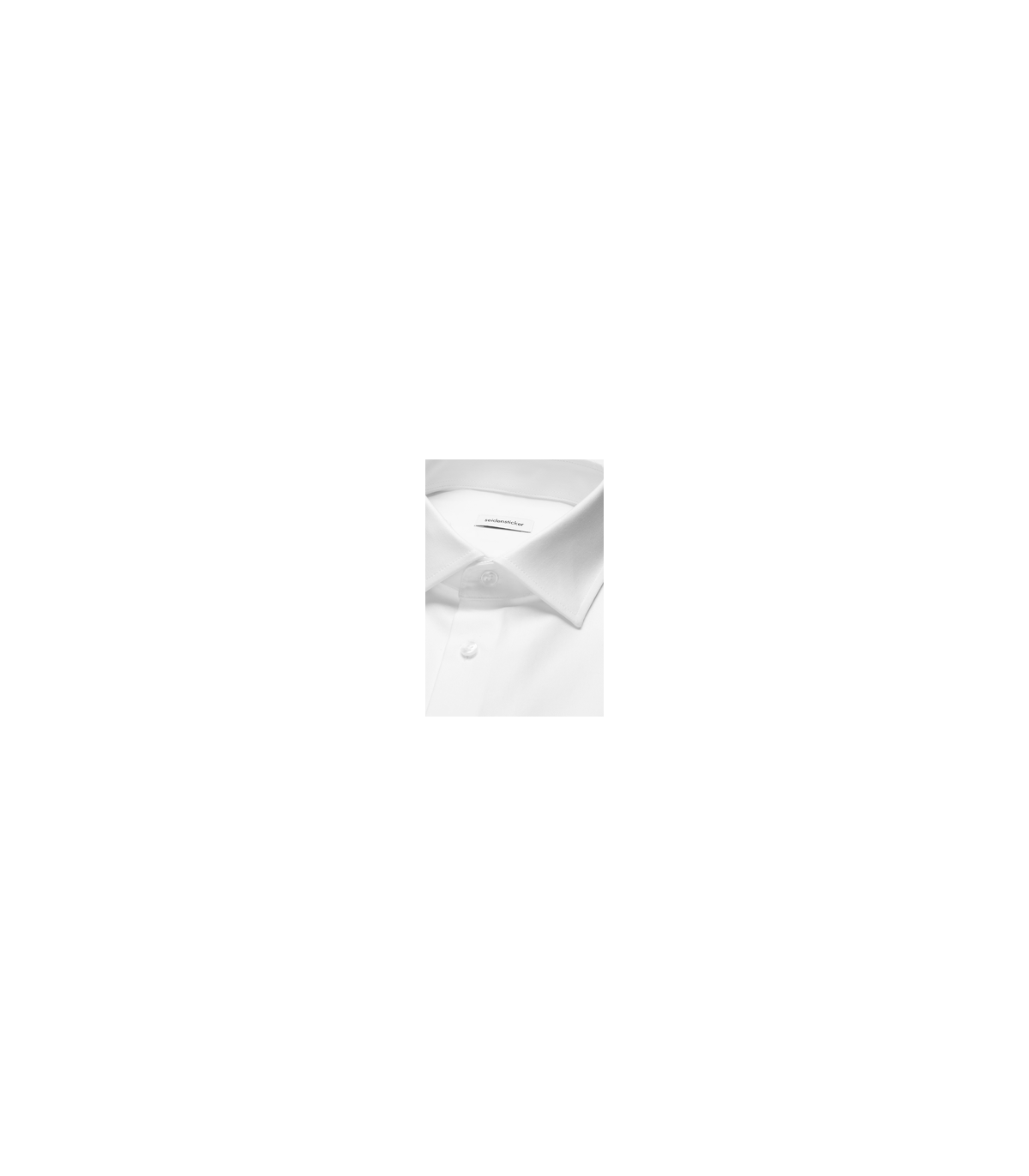 Chemise ml uni seidensticker 01blanc